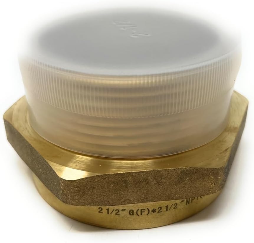 G Thread (British BSPP) Female to NPT Thread Male Pipe Fitting Adapter - Lead-Free Adapter (2 1/2' x 2 1/2' (4 Pieces))