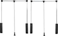 Pull Down Closet Rod 2 Pack, 60 lbs Load Capacity, Stainless Steel Adjustable 35-46.5 inches Soft-Close Wardrobe Lift Rail Organizer for Hanging Clothes, Two-way Buffering Side&Back Mounted Closet Rod