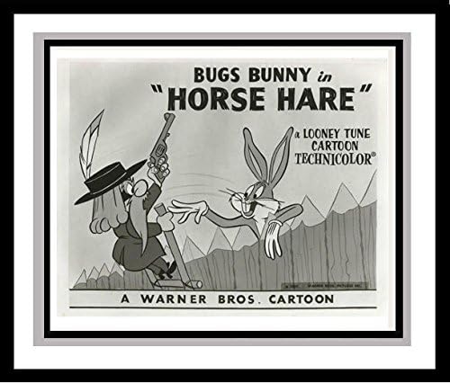 Yosemite Sam and Bugs Bunny in 'Horse Hare' Studio Lobby Card Publicity Still - Warner Brothers