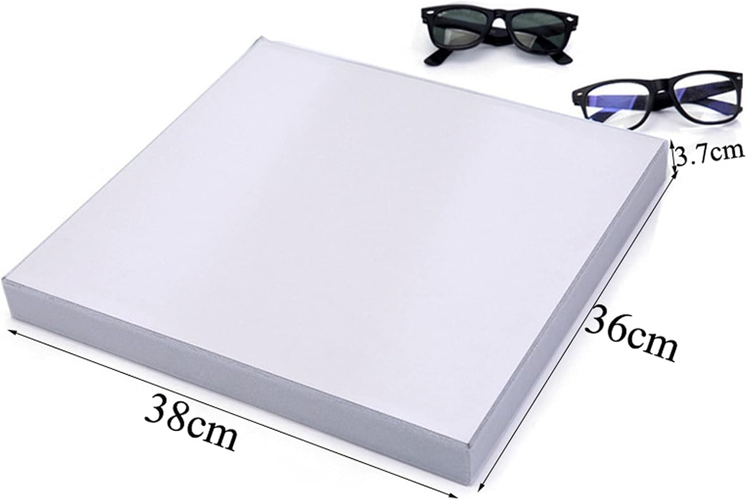 Eyeglass Displays Gray 12 Grids Sunglasses Display Box Eyewear Display Glasses Stand Props Jewelry Organizer Tray Fashion Cases Display Risers