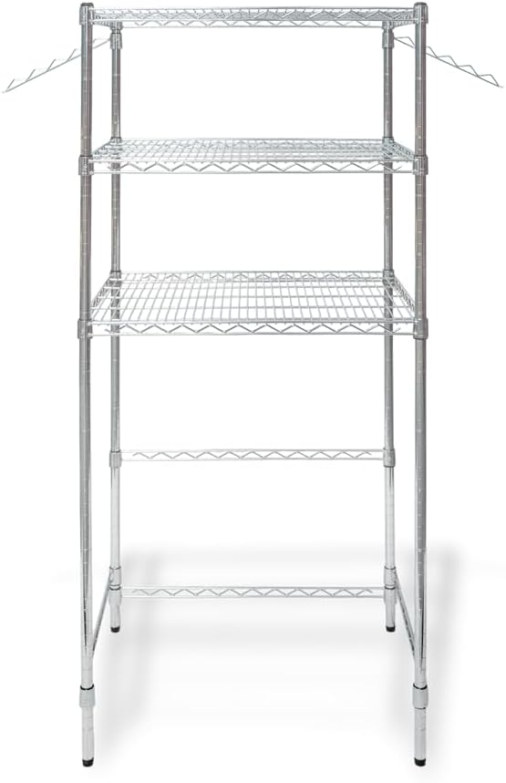 Shelving Inc. 24' d x 30' w x 64' h Over-The-Washer Storage, Weight Capacity 800 lb Per Shelf, Evenly Distributed