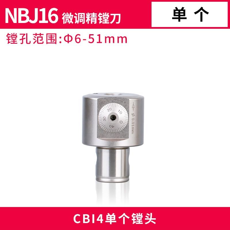 1pc Precision NBJ16 Boring Head System+BT30 M12 Holder +8pcs 16mm Boring Bar Boring Rang 6-51mm Boring Tool Set(CBI4 Boring Head)