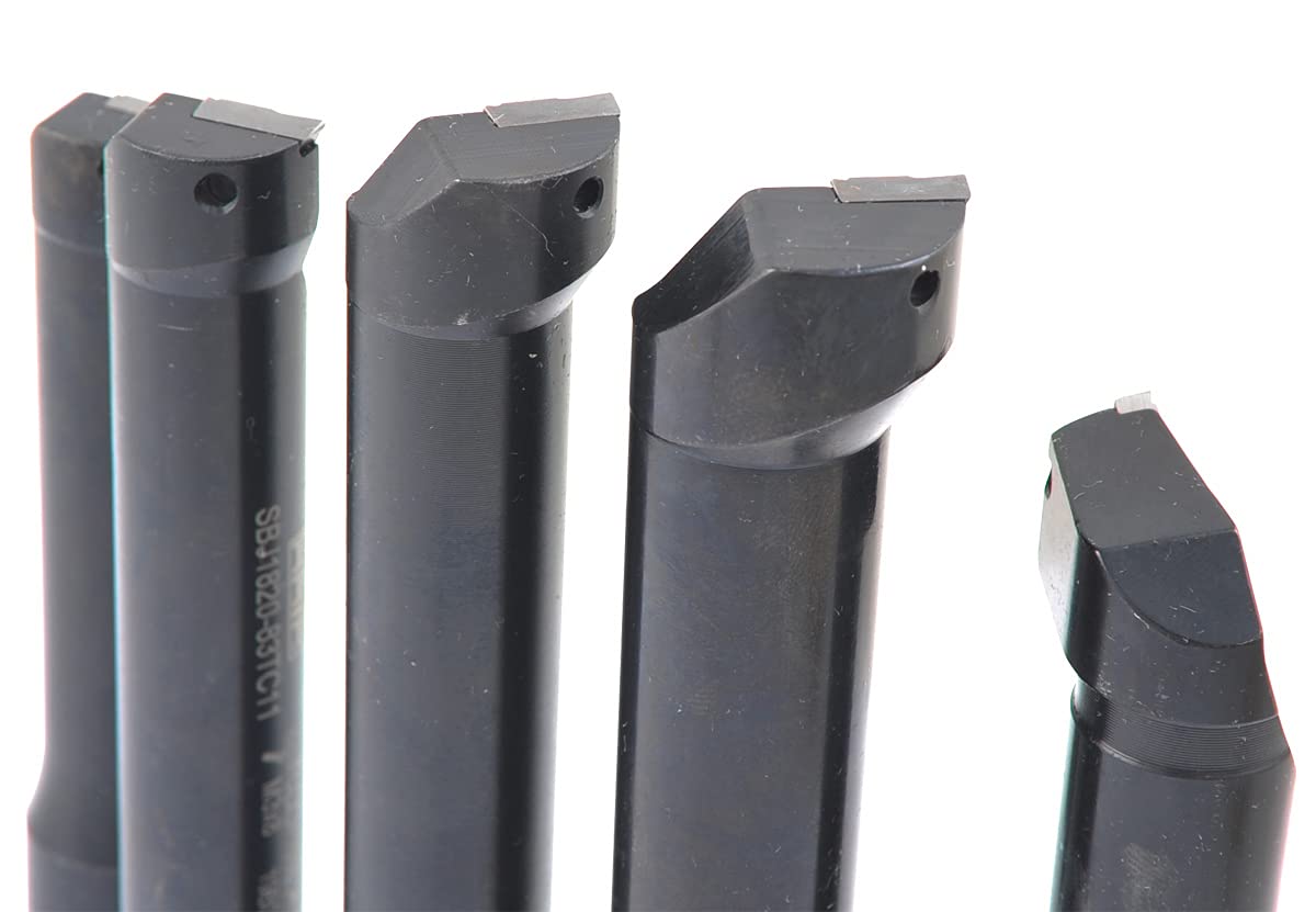 HHIP 1001-0718 7 Piece 18mm Round Shank Indexable Boring Bar Set