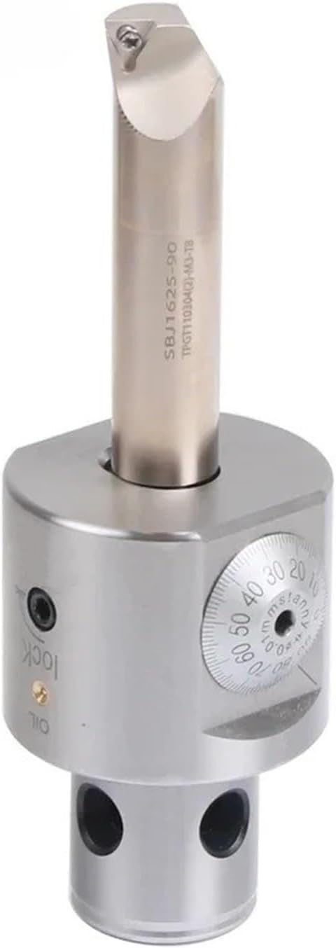 NBJ16 Universal Boring Head Set with BT40 Shank Adjustable Boring Bar Cutters for Milling Machine with 6-51mm Boring