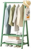 Bamboo Clothing Garment Rack, Heavy-Duty Open Storage Wardrobe with 2-Tier Shoe nizer, Stylish Coat Rail for Efficient Clothes Hanging and nization