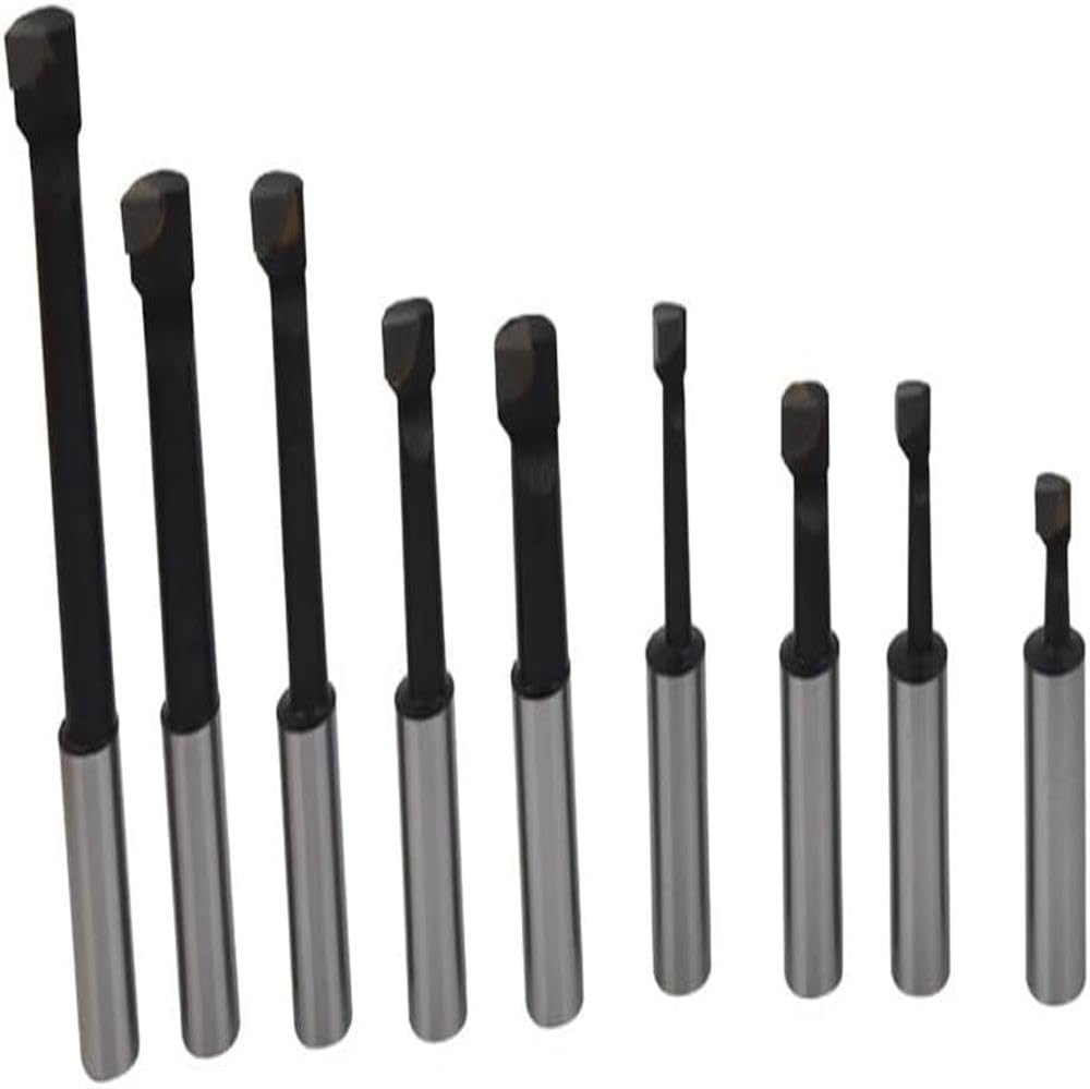 1/2' BORING BAR SET PRO QUALITY 9 PCS CARBIDE TIPPED BARS 1/2' SHANK LATHE TOOL for Genuine for OEM Replacement