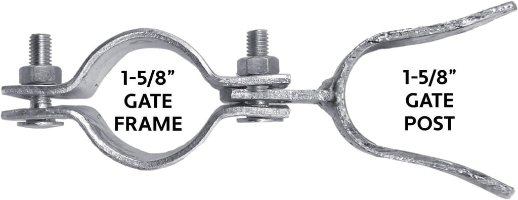 1-5/8' x 1-7/8' Galvanized Chain Link Fork Latch for Gates with Padlock Hole - Case of 25