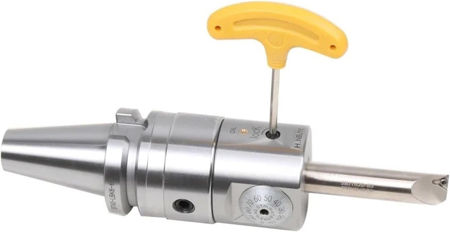 NBJ16 Universal Boring Head Set with BT30 Shank Adjustable Boring Bar Cutters for Milling Machine with 6-51mm Boring