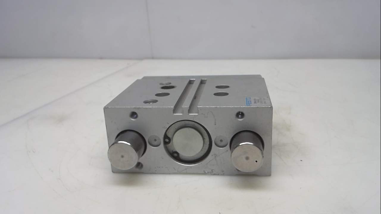 FESTO DFM-32-30-P-A-GF (170856), 0.8 M/S Maximum Speed, 2-10 BAR Operating Pressure, 30 MM Stroke, 32 MM BORE, Double Acting, Dual Rod, Elastic Cushioning Rings/Pads AT Both Ends, Guided Actuator, M5