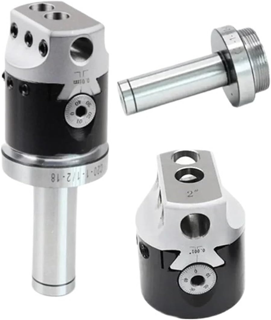 1pcs F1 2/3/4 inch 50/75/100mm F1 Type Boring Head Lathe Boring Bar Milling Holder For Milling Machine Tools + Hex Wrenche CNC Tools(C20 Tool Holder)