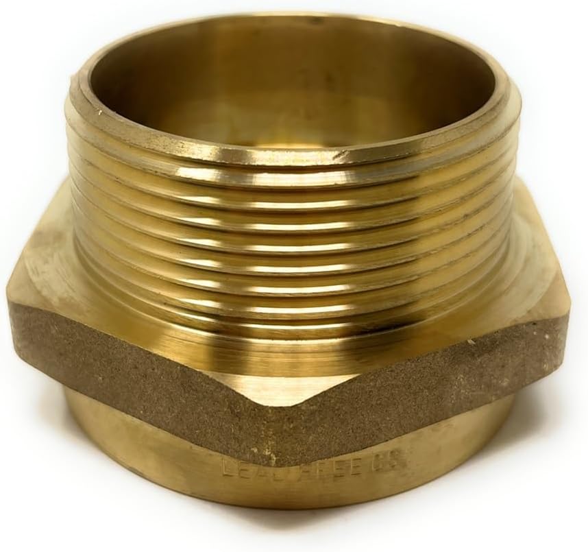 G Thread (British BSPP) Female to NPT Thread Male Pipe Fitting Adapter - Lead-Free Adapter (2 1/2' x 2 1/2' (4 Pieces))