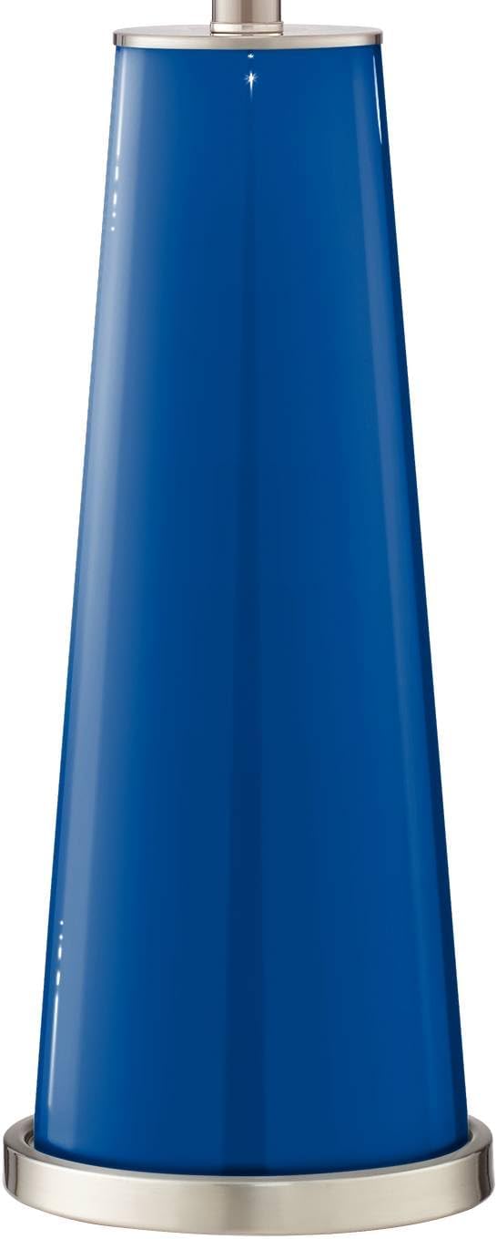 Color + Plus Leo 29 1/2' Hyper Blue Glass Table Lamps Set of 2