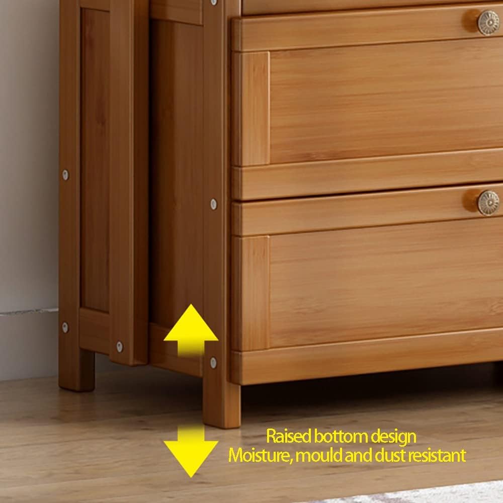 Bamboo Clothing Rack with Shelves - Freestanding Garment Rail for Hanging Clothes, Stylish Bedroom nizer for Hallway & Living Room - Eco-Friendly Design
