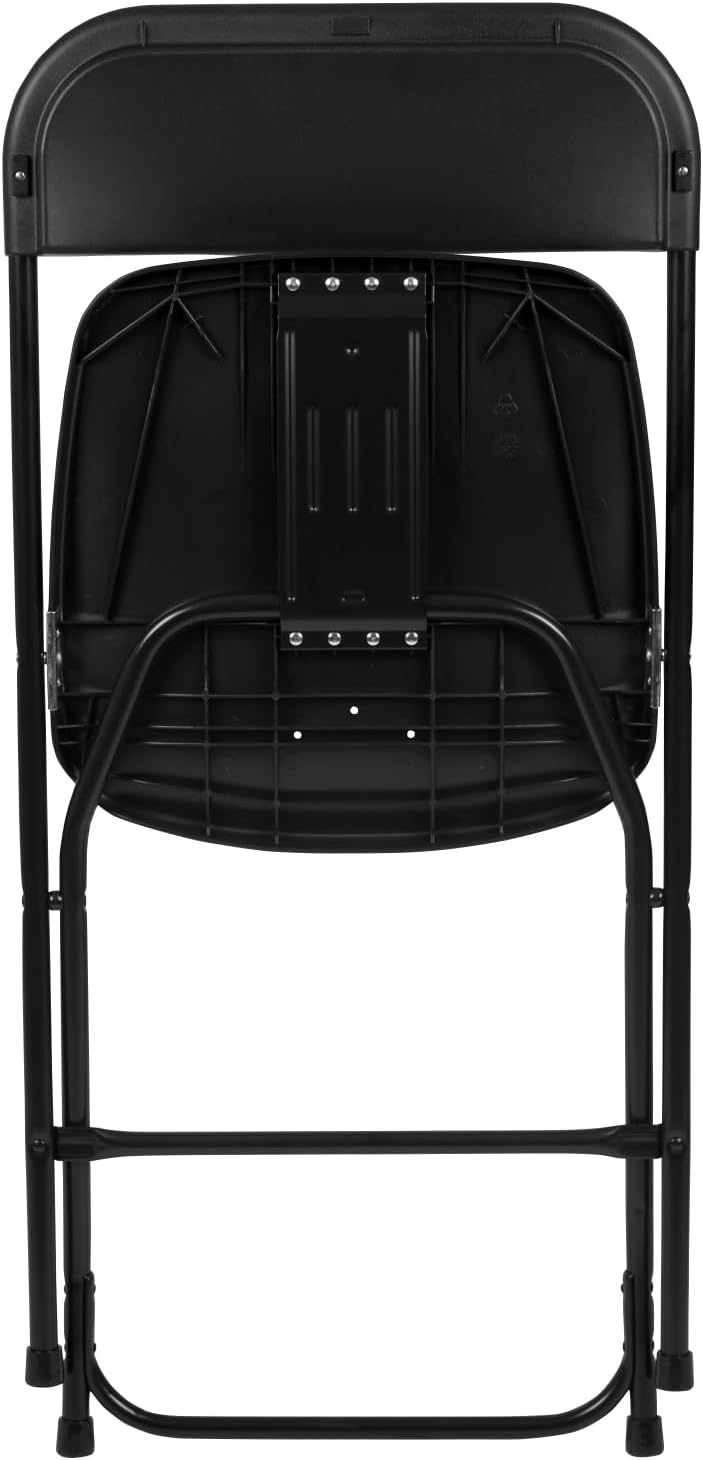Flash Furniture Hercules Series Plastic Folding Chair - Black - 20 Pack 650LB Weight Capacity Comfortable Event Chair-Lightweight Folding Chair