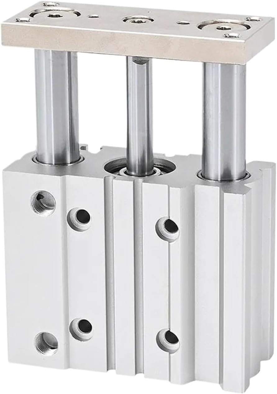 Compact Guide Cylinder Thin Three Axis Air Pneumatic Cylinder With Guide Rod Bore 50mm 25-400mm(25mm stroke)