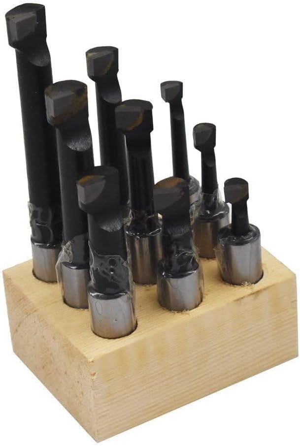 1/2' BORING BAR SET PRO QUALITY 9 PCS CARBIDE TIPPED BARS 1/2' SHANK LATHE TOOL for Genuine for OEM Replacement