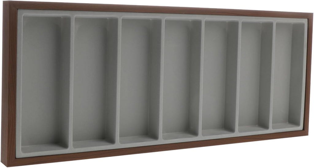CALLARON 4pcs Wooden Sunglasses Organizer Tray Compartments Stylish Eyewear Display Holder for Sunglasses and Eyeglasses for Home and Retail Use