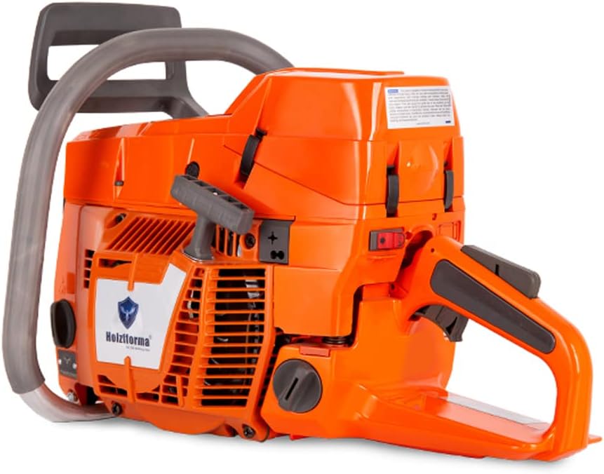 93.6cc Holzfforma G395 Gasoline Chain Saw Power Head Full Orange 56mm Bore Compatible With 394 395 Chainsaw