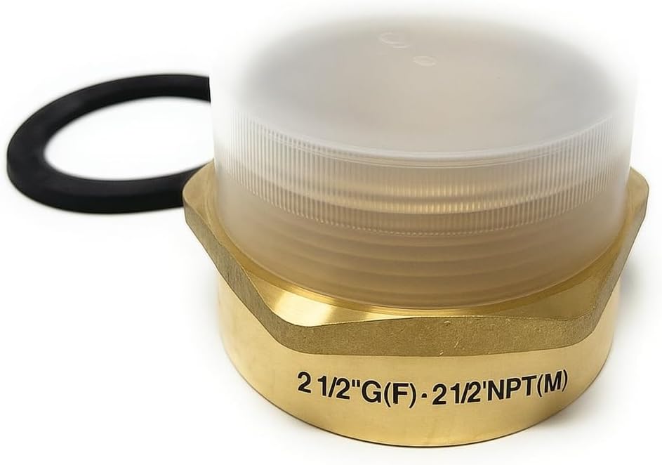 G Thread (British BSPP) Female to NPT Thread Male Pipe Fitting Adapter - Lead-Free Adapter (2 1/2' x 2 1/2' (4 Pieces))