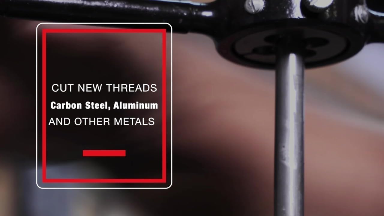 Drill America 1-1/2'-11-1/2 NPS 3' OD High Speed Steel Round Adjustable Pipe Die, DWT Series