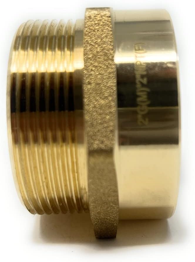 Cascada Lead-Free Brass Adapter, G Thread British BSPP Male to NPT Female (2' x 2' (2 Pieces))