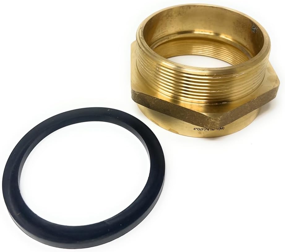 G Thread (British BSPP) Female to NPT Thread Male Pipe Fitting Adapter - Lead-Free Adapter (4' x 4' (2 Pieces))