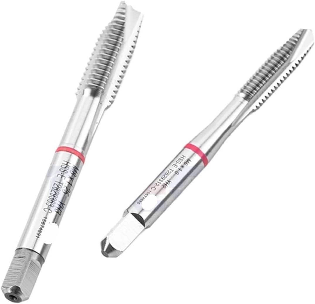 Pipe Tap Set Straight Flute Through Hole Taps M2 .5 M3 M4 M5 M6 M8 M10 M12 Processing Stainless Steel for Multi Purpose(10 PCS,M8X1)
