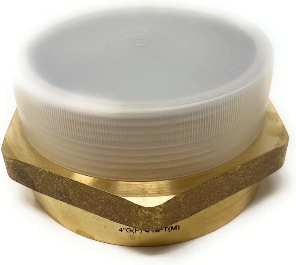 G Thread (British BSPP) Female to NPT Thread Male Pipe Fitting Adapter - Lead-Free Adapter (4' x 4' (1 Piece))