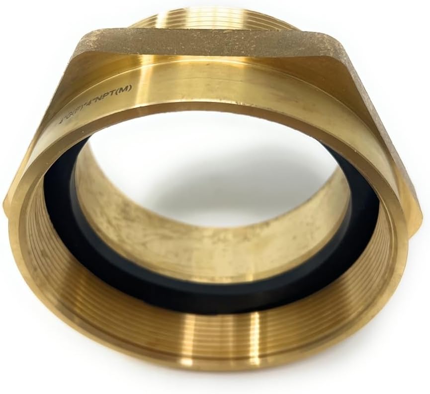 G Thread (British BSPP) Female to NPT Thread Male Pipe Fitting Adapter - Lead-Free Adapter (4' x 4' (2 Pieces))