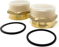 G Thread (British BSPP) Female to NPT Thread Male Pipe Fitting Adapter - Lead-Free Adapter (Two, 2 inch)