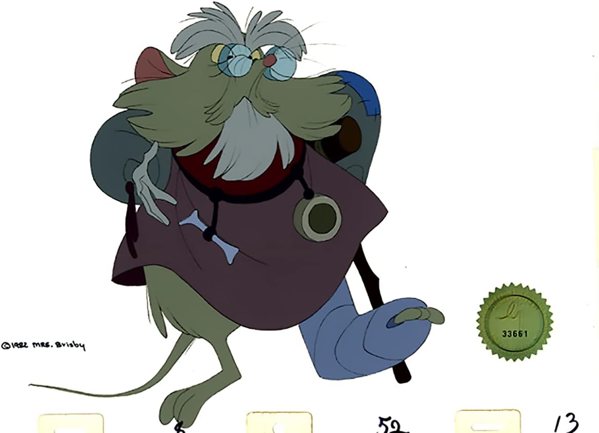 Don Bluth Secret of NIMH Mr Ages 1982 Original Production Animation Cel 9-15