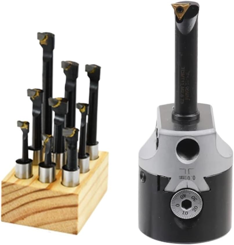 1set BT30 BT40 Tool Holder F1 Boring Head 50 75 100 Boring Bar 12mm 18mm 25mm Adjustable Boring Head CNC Milling Machine Tool(BT30-F1-12 (2 Inch))