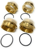 G Thread (British BSPP) Female to NPT Thread Male Pipe Fitting Adapter - Lead-Free Adapter (Four, 2 inch)