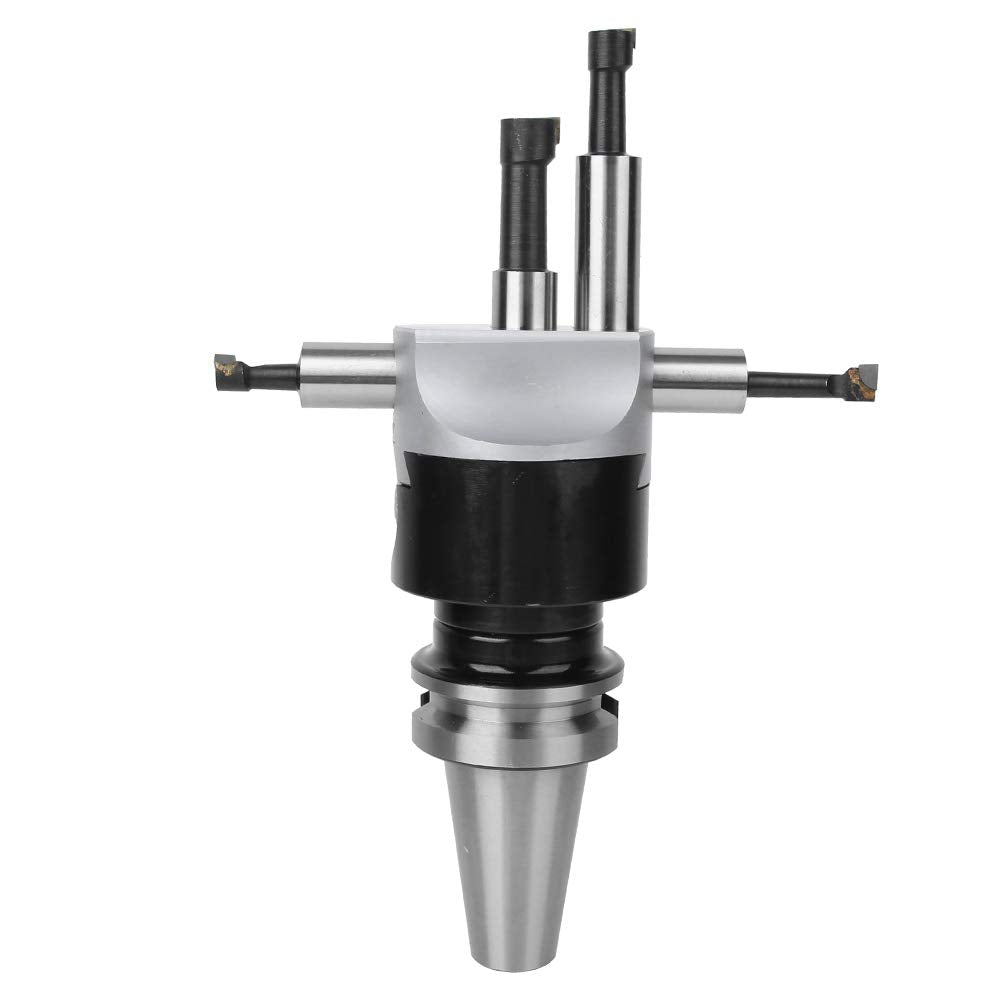 12Pcs/set Boring Cutter, 40CR F1-18 CNC High Hardness 75mm Head Diameter Milling Tool Kit, Boring Bar Tool (BT40-F1-18-12PCS)