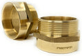 Cascada Lead-Free Brass Adapter, G Thread British BSPP Male to NPT Female (2' x 2' (2 Pieces))