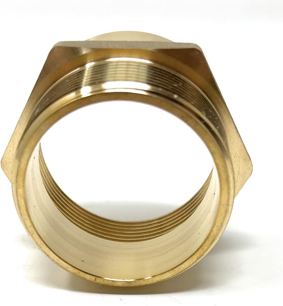 G Thread (British BSPP) Female to NPT Thread Male Pipe Fitting Adapter - Lead-Free Adapter (Four, 2 inch)