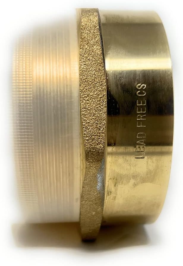 Cascada Lead-Free Brass Adapter, G Thread British BSPP Male to NPT Female (3' x 3' (4 Pieces))