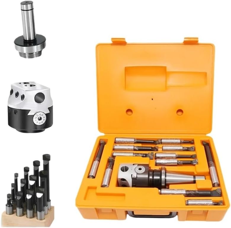 A Set MT2MT3MT4 C20C25 BT30BT40 NT30 NT40 R8M10M12M16 + F13inch 75 Boring Head 18mm Boring Bar for Milling Machine Tool(No Boring Rod,MTB2-F1-18)