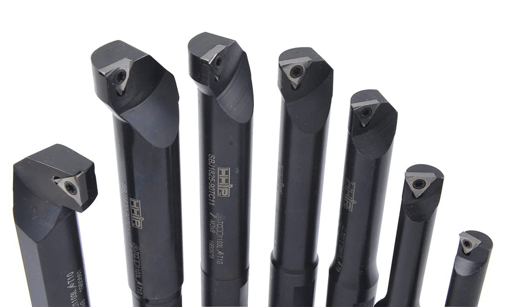 HHIP 1001-0718 7 Piece 18mm Round Shank Indexable Boring Bar Set