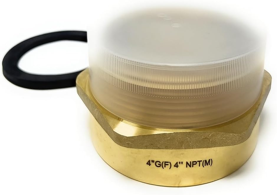 G Thread (British BSPP) Female to NPT Thread Male Pipe Fitting Adapter - Lead-Free Adapter (4' x 4' (2 Pieces))