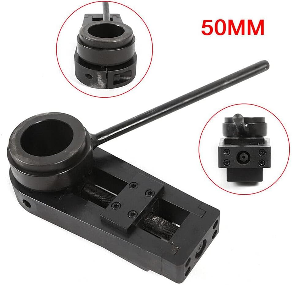 50mm Boring Facing Head for Portable Line Boring Cylinder Machine Accessories Tools Automatic Feed End Milling Machine Acessory Black,1