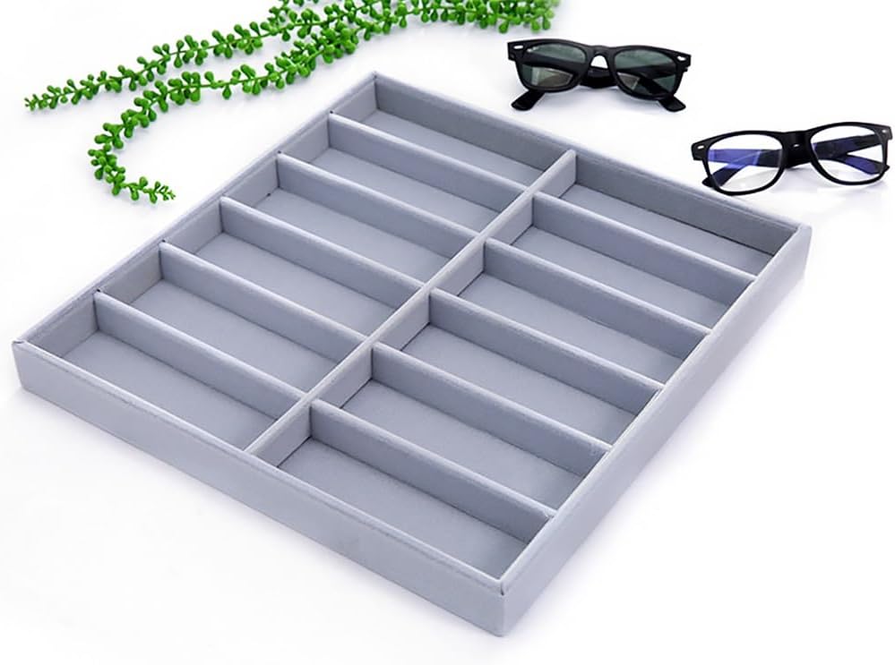 Universal Jewellery Display Holder Eyeglasses Storage Organizer Tray Eyewear Sunglasses Case Household Wardrobe