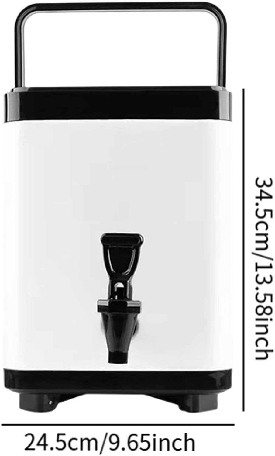 Milk Pail Hot and Cold Beverage Dispenser Portable Keep Drinks Hot or Cold Juice Bucket Coffee Bean Juice for Drinks Soup BBQ, 8L