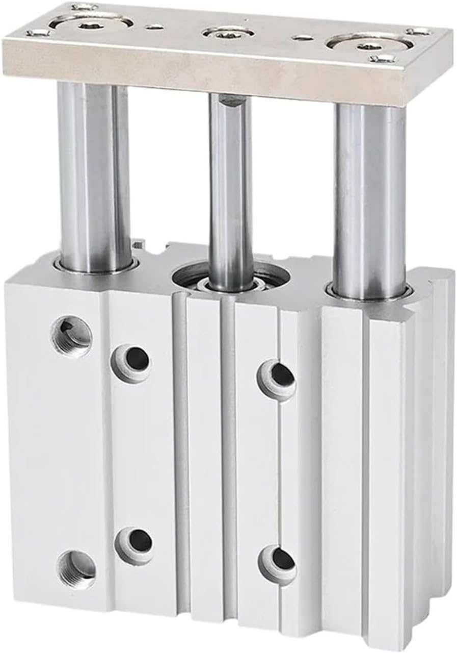 Compact Guide Cylinder Thin Three Axis Air Pneumatic Cylinder With Guide Rod Bore 20mm 20-200mm(20mm stroke)