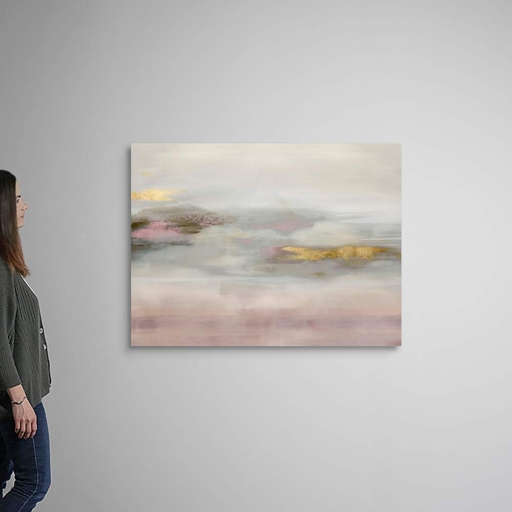 CANVAS ON DEMAND Suspend in Blush Canvas Wall Art Print by Rachel Springer, Abstract, Contemporary, Home Decor, Artwork, 48'x36' Modern Artwork, 48'x36'