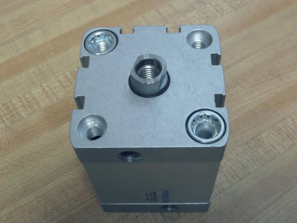 FESTO ADN-50-40-I-P-A (536326), 0.6 TO 10 BAR, 40 MM STROKE, 50 MM BORE, COMPACT, DOUBLE-ACTING, ELASTIC CUSHIONING RINGS/PADS AT BOTH ENDS, G1/8 PNEUMATIC CONNECTION, M10 ROD THREAD, PNEUMATIC CYLIND