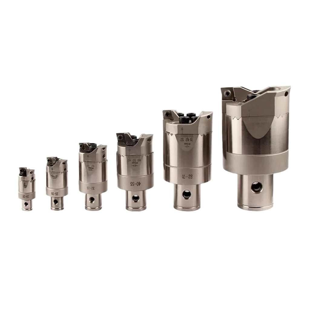 Edged Rough Boring Head CNC Adjustable RBH Double Edged Coarse Boring with RBH19-25 32-42 LBK Tool Holder Boring Bar Rough Head(TWE52-70)