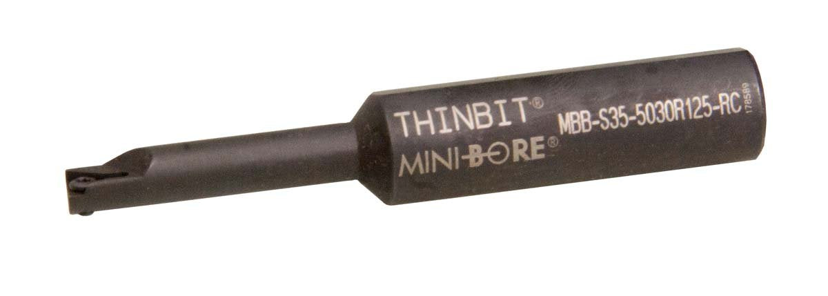 THINBIT MBBS355030R125 1/2 inch Diameter, Steel, TD Style, Right Hand Boring bar for 0.300' Diameter and Larger bores.