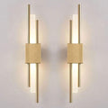 Black LED Linear Wall Light Long Light Sconces Wall Decor Set of 2 Indoor Strip Hallway Wall Lighting Gold Nordic Modern Bedroom Wall Mount Lamp for Bedside Living Room Bathroom