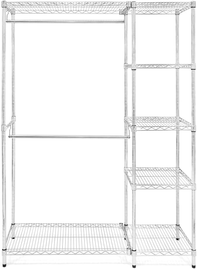 Shelving Inc. 18' d x 54' w x 72' h Double Hang Closet Wire Shelving System